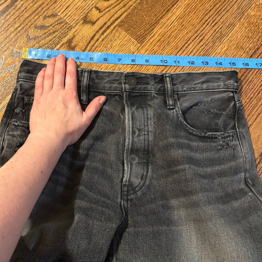 Moussy Vintage‎ | Ashleys Wide Straight Black Jeans Sz 28 - Picture 8 of 11